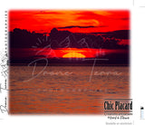 Coucher du soleil - Drone Terra #109 - Gobelet en aluminium avec paille