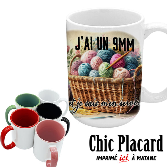 Crochet 9mm - Tasse en céramique