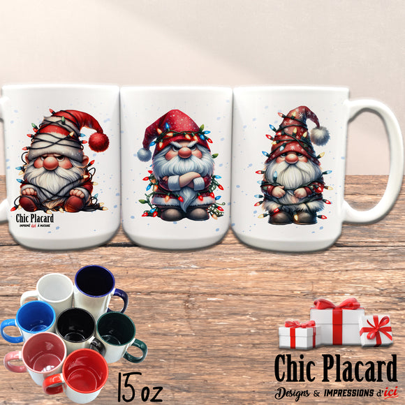 Gnomes de Noël grognons - Tasse en céramique