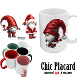 Gnomes de Noël en patins - Tasse en céramique