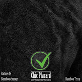 Noir - Bambou éponge PRÉ-LAVÉ (au 1/2m)