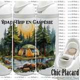 Road trip en tente en Gaspésie - Bouteille en inox