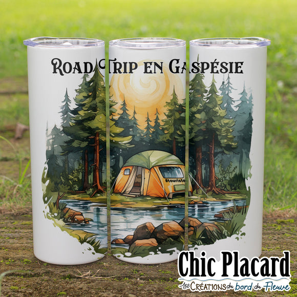 Road trip en tente en Gaspésie - Gobelet en inox