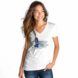 Promenade sur la grève - T-shirt femme G/L