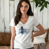 Promenade sur la grève - T-shirt femme G/L