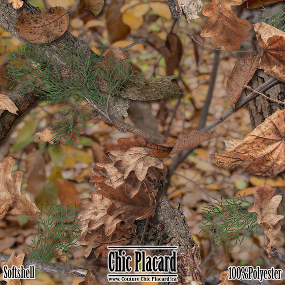 Camouflage - Softshell (au 1/2m)