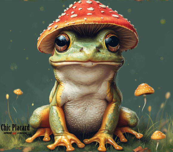 Champi crapaud - Verre en inox à couvercle vissable