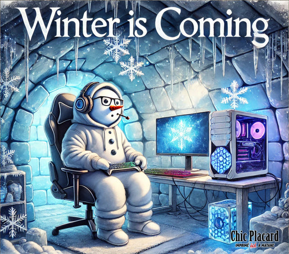 Winter is coming ORDI - Verre en inox à 2 couvercles