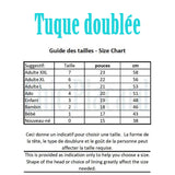 Tuque doublée - NOIRE - 17po