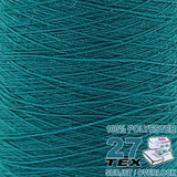 Fil de polyester TEX 27 (Fusette) Turquoise #8248