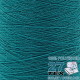 TEX 27 Polyester Yarn (Fusette) Turquoise #8248