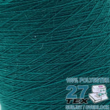 Fil de polyester TEX 27 (Fusette) Turquoise foncé #8647