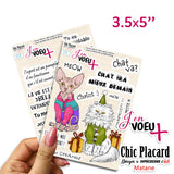 V11+v04 Oezo J'en voeux + autocollants découpés à la forme