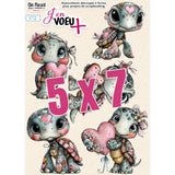 V12 J'en voeux + autocollants découpés à la forme