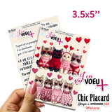 V13+v04 J'en voeux + autocollants découpés à la forme