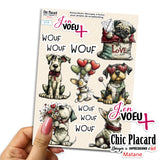 V14 J'en voeux + autocollants découpés à la forme