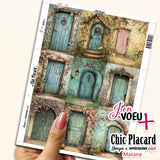 V20 Aquarelles colorées - J'en voeux + carton à découper (à l'unité)