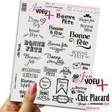 V22 Bonne fête : J'en voeux + carton à découper