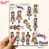 V23 J'en voeux + autocollants découpés à la forme