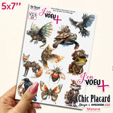 V23 J'en voeux + autocollants découpés à la forme