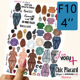 V24 Copines - Format 4'' J'en voeu + cartons à découper