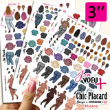 V24 Copines - Format 3'' J'en voeu + cartons à découper