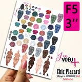 V24 Copines - Format 3'' J'en voeu + cartons à découper