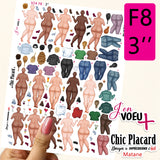 V24 Copines - Format 3'' J'en voeu + cartons à découper