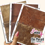 V25 Vieux papiers, bouquins et cadres : J'en voeux + carton à découper