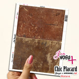 V25 Vieux papiers, bouquins et cadres : J'en voeux + carton à découper