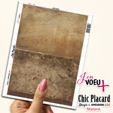 V25 Vieux papiers, bouquins et cadres : J'en voeux + carton à découper