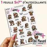 V26 Hiver - J'en voeux + autocollants découpés à la forme