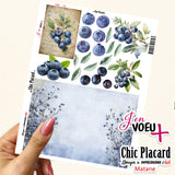 V30 Bleuets : J'en voeux + Ensemble de 3 cartons à découper