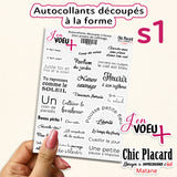 V35 Été - J'en voeux + autocollants découpés à la forme