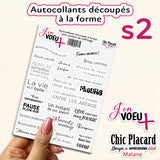 V35 Été - J'en voeux + autocollants découpés à la forme