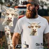 Vache - HTV imprimé