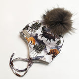 Tuque doublée - Vie en forêt - 18po