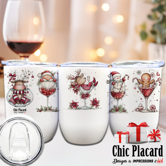 Cocktails de Noël - Verre 12oz en inox