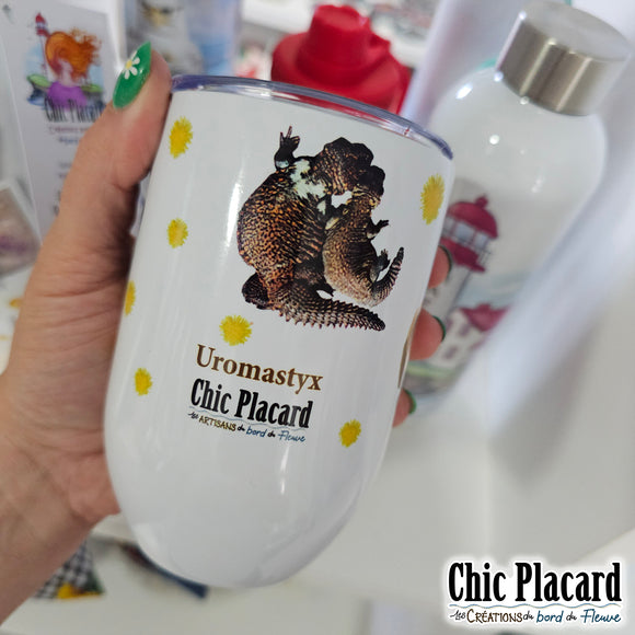 Uromastyx - Verre à vin en inox