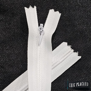 Zipper invisible 40cm/16'' - Blanc