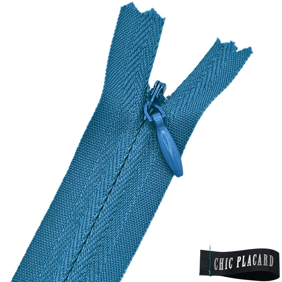 Zipper invisible 40cm/16'' - Bleu azur