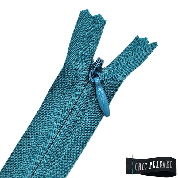Zipper invisible 40cm/16'' - Turquoise