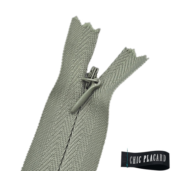 Zipper invisible 40cm/16'' Vert sauge