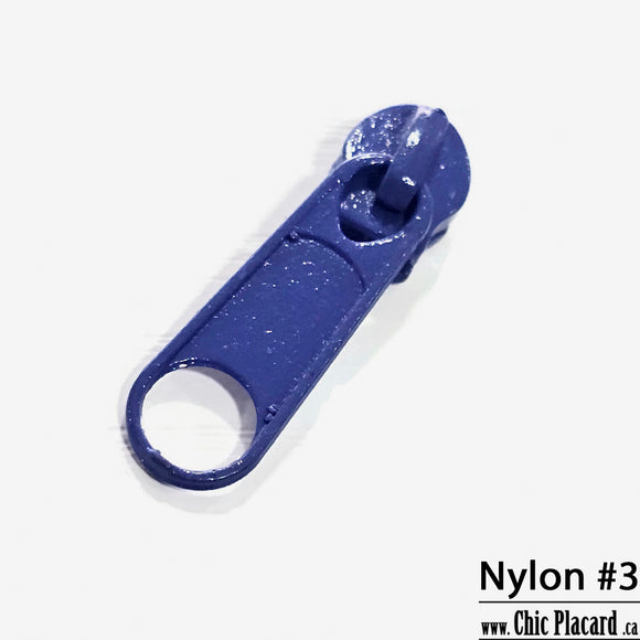 Bleu pigeon - Curseur pour zip nylon #3