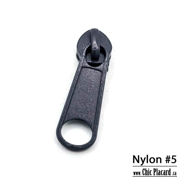 Gris moyen - Curseur Nylon #5 (à l'unité)