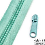 Vert menthe - Curseur Nylon #5 (à l'unité)