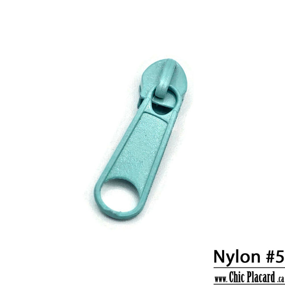 Vert menthe - Curseur Nylon #5 (à l'unité)