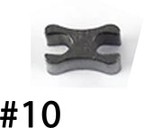 #10 Gunmetal - Lower stop for metal zipper (individually)