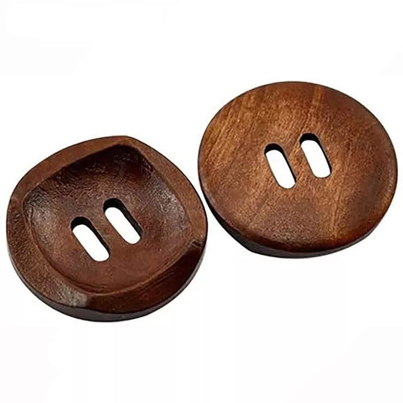 30mm 2-hole wooden button