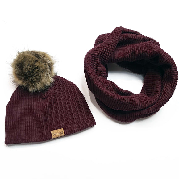 Toque kit & its size 6 scarf (in stock)